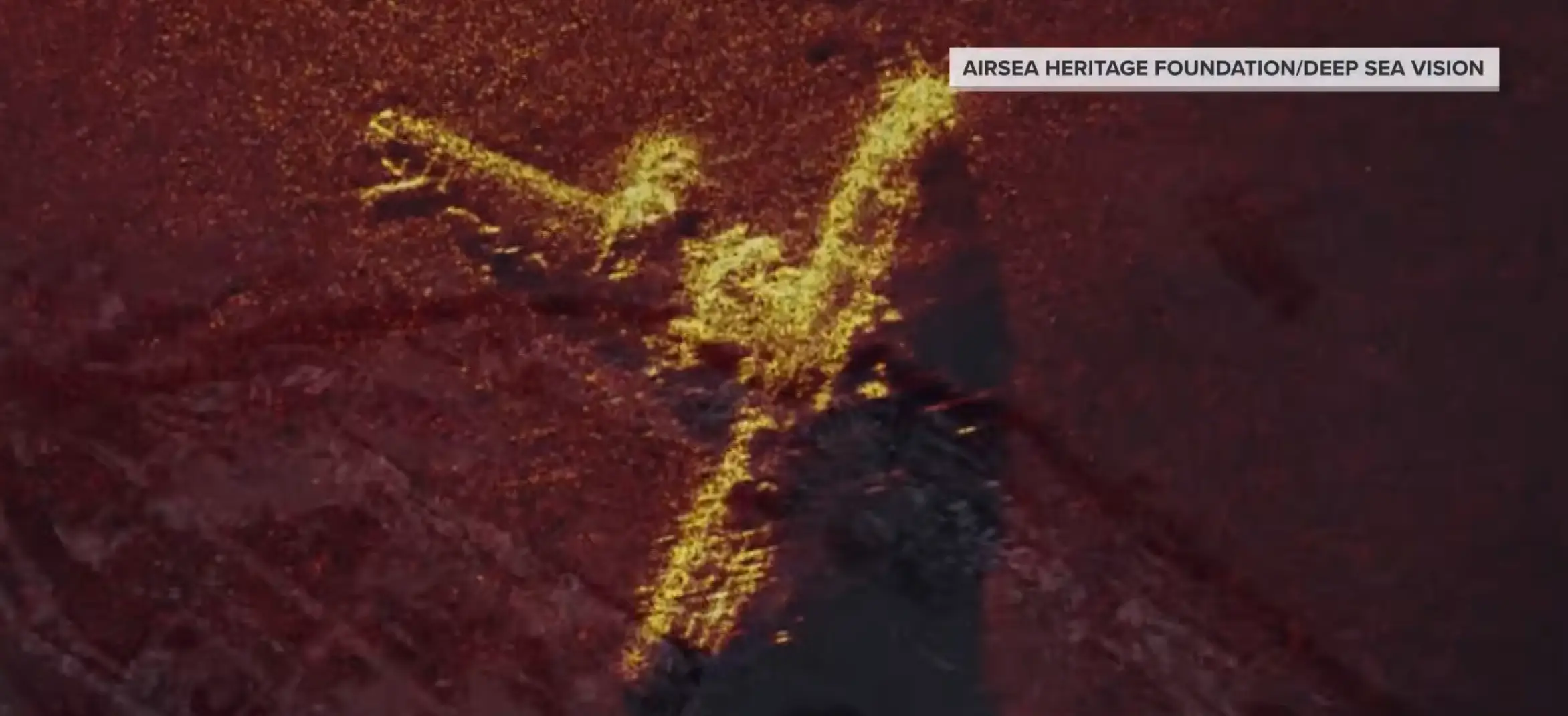 It took seven years for the team to find the wreckage (Airsea heritage foundation/deep sea vision)