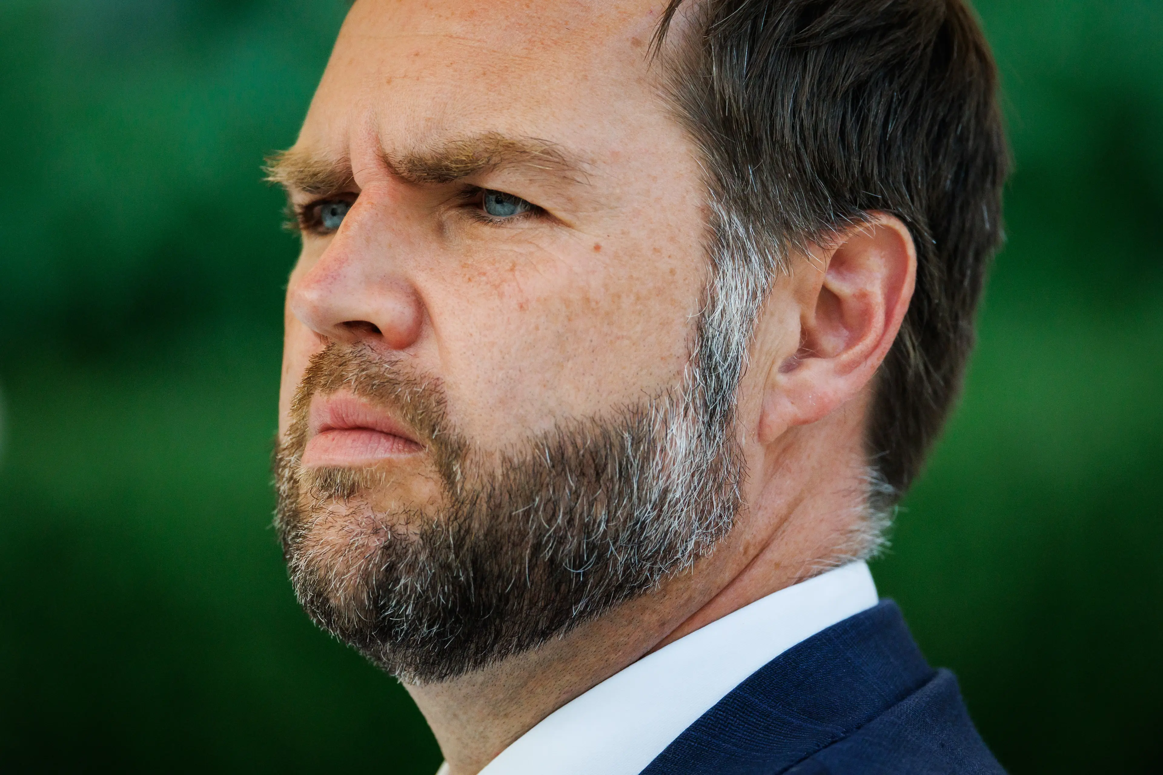 JD Vance will host the briefing on Thursday (Samuel Corum/Sipa/Bloomberg via Getty Images)