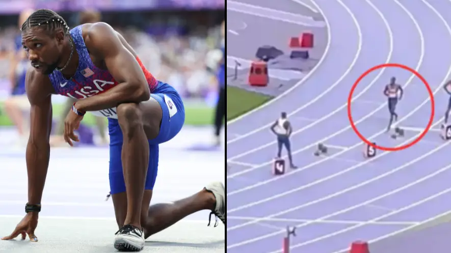 Olympics fans make one comment after spotting what Noah Lyles did seconds before 200m final