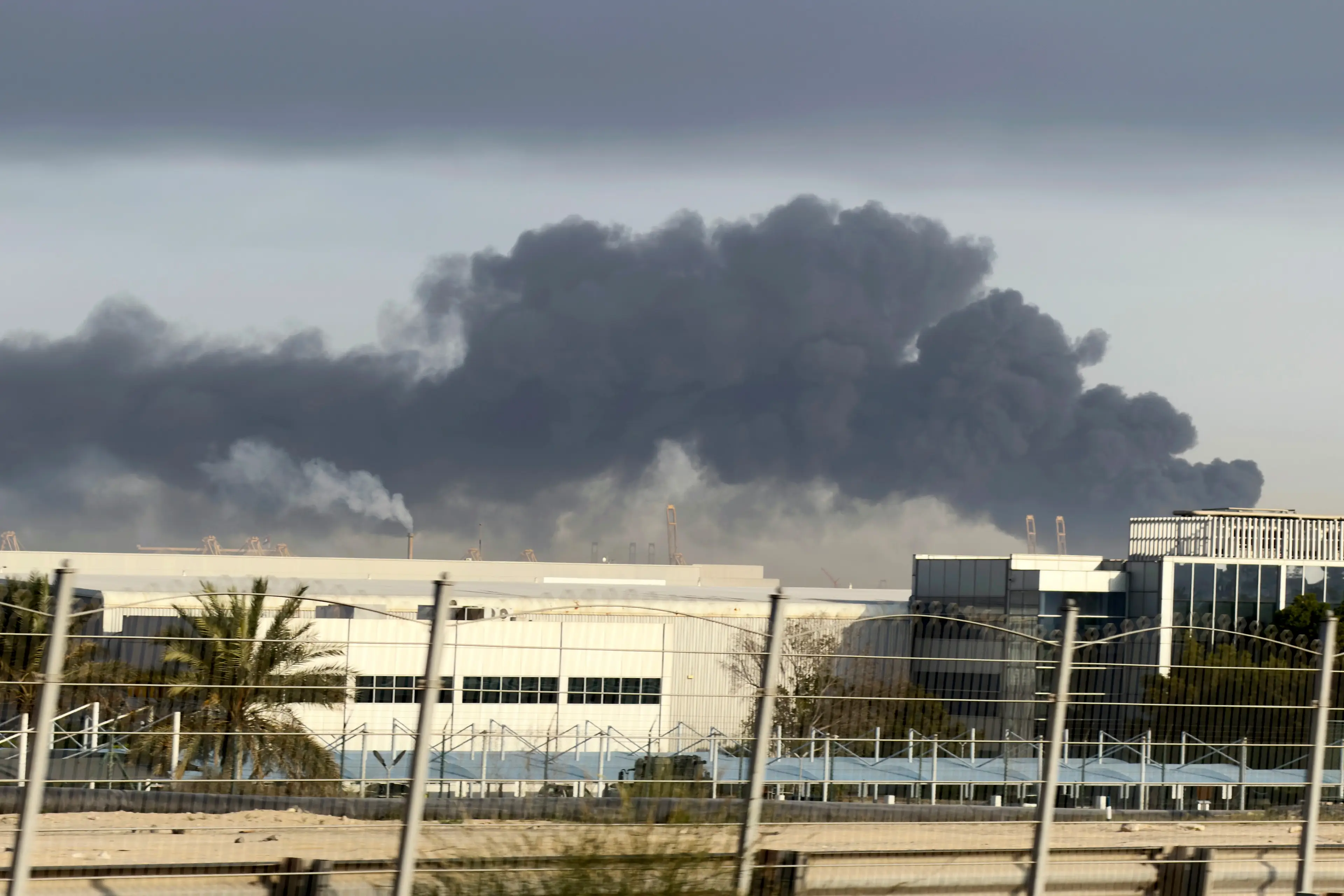 Iranian strikes were reported in Dubai. (Christopher Pike/Bloomberg via Getty Images)