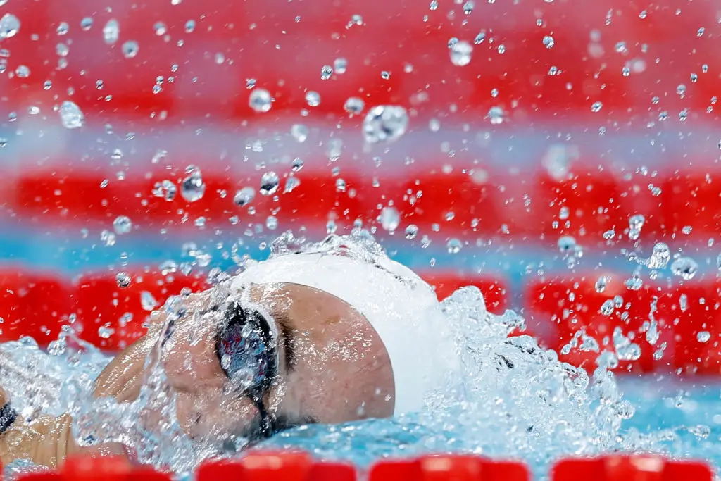 An athlete training in the build up to the Paris Games (Clodagh Kilcoyne - Pool/Getty Images)