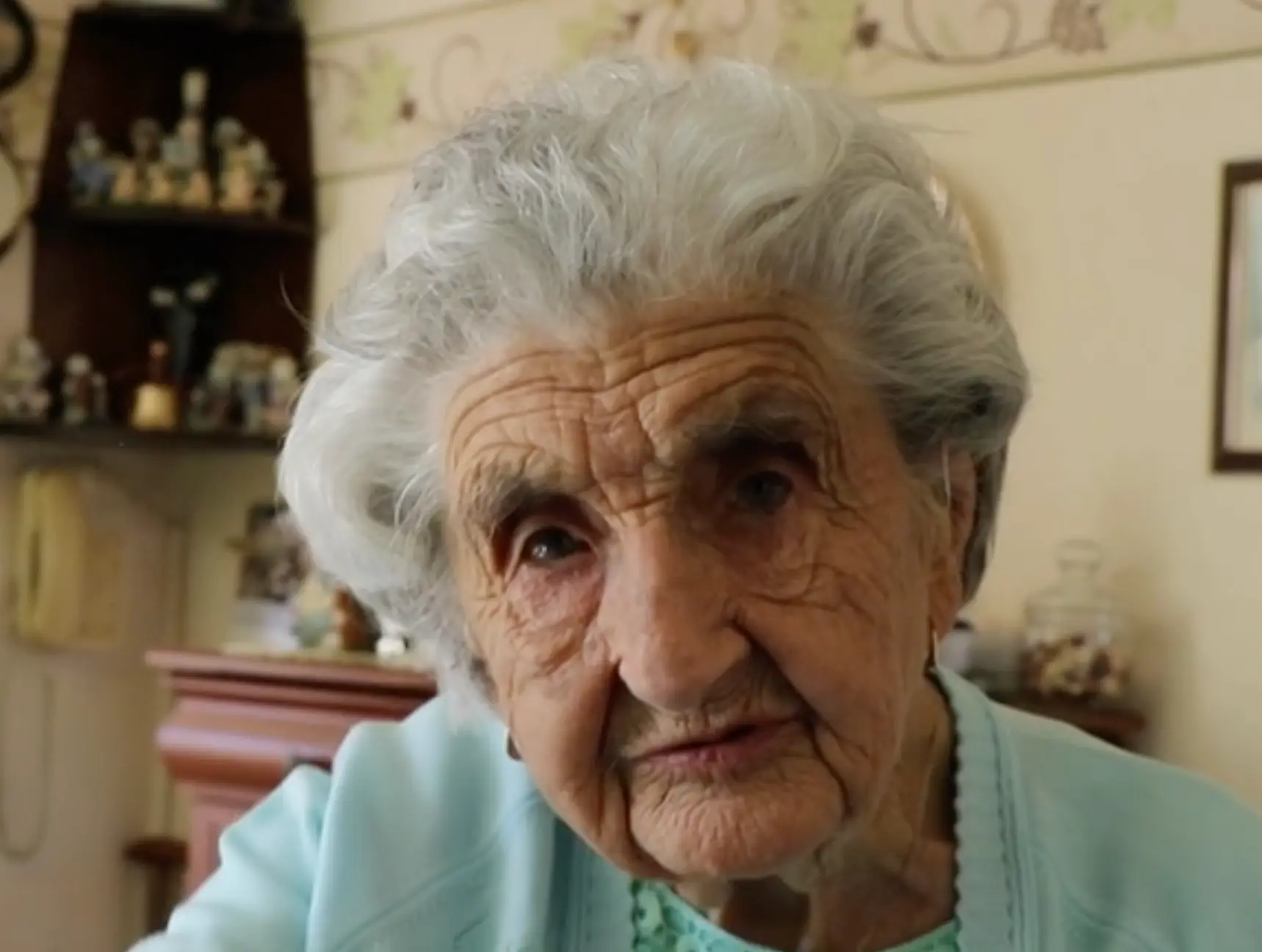 Elsie Allcock has been in the house all of her 105 years.