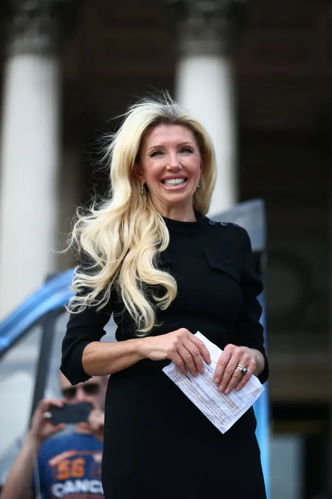 Her mother Kate Shemirani, a former NHS nurse who was struck off in 2021, also attended the inquest (Hollie Adams/Getty Images)