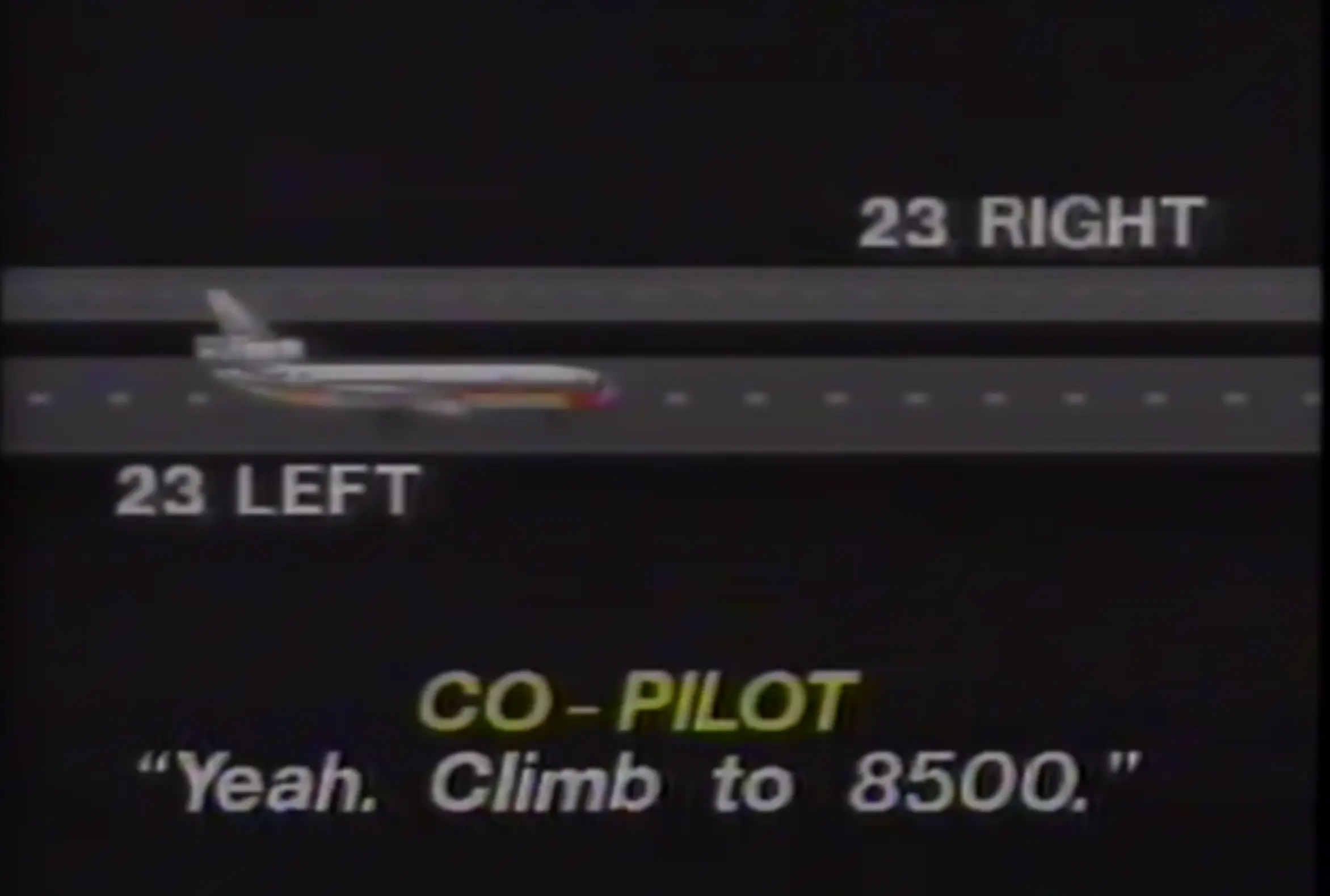 The plane crashed after landing on the wrong runway.