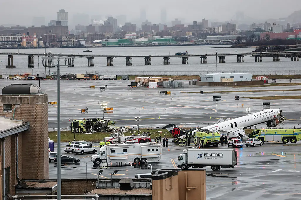 The plane's pilot and co-pilot where both killed in the collision (Michael M. Santiago/Getty Images)