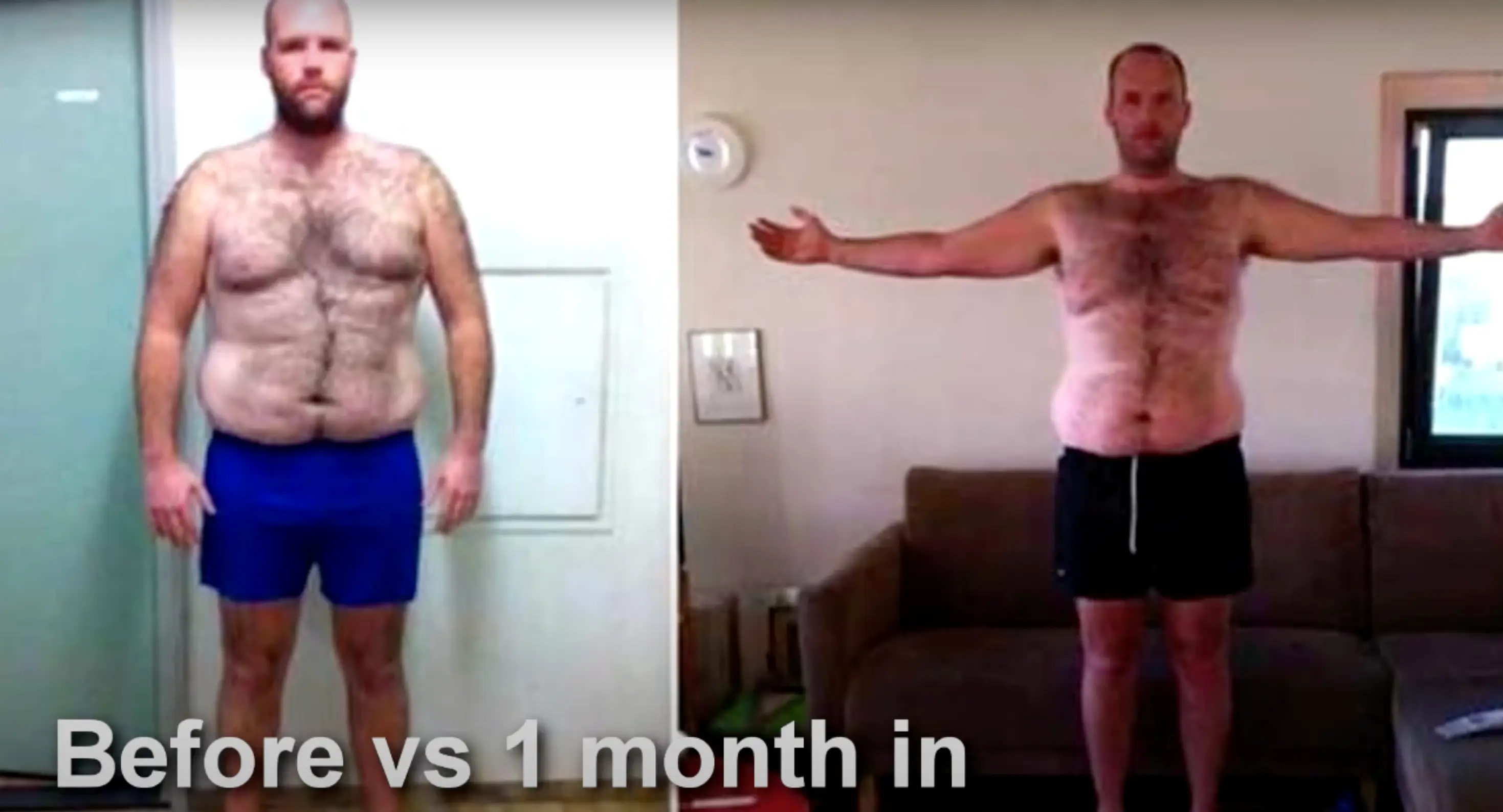 The diet had a drastic effect on his body (YouTube / Plant Based News)
