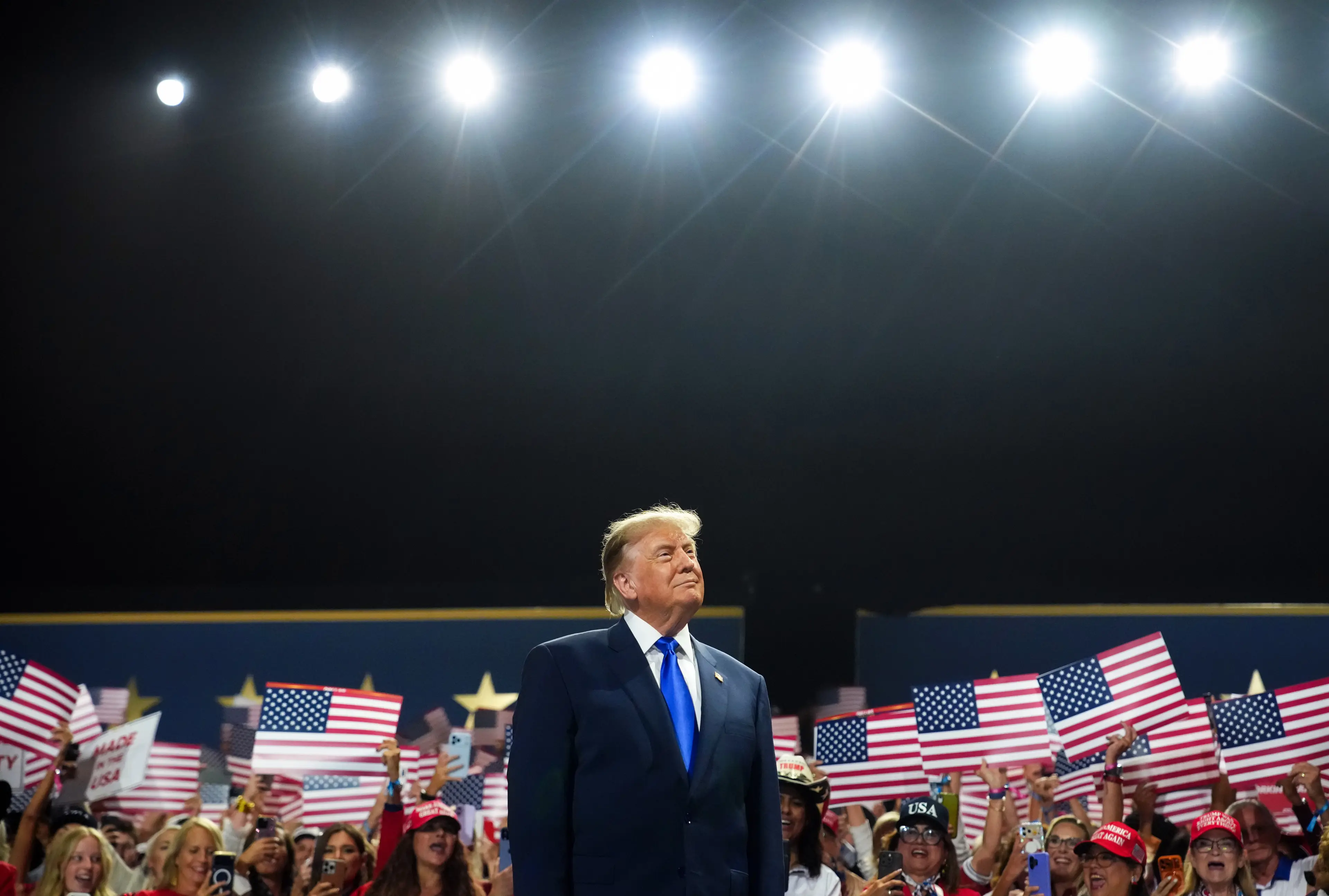 Trump gave a near-two-hour speech at the convention (Andrew Harnik/Getty Images)