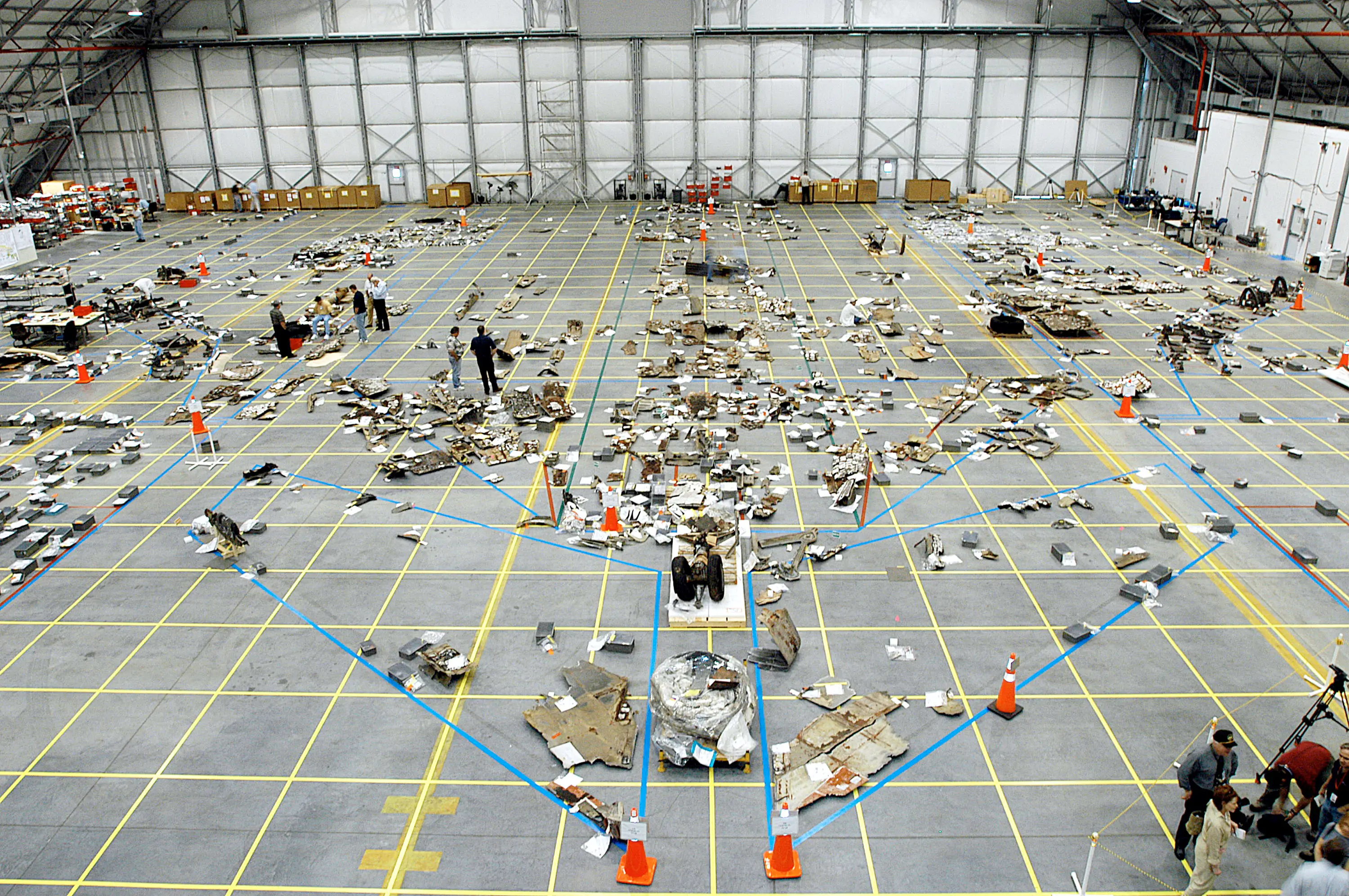 Debris from the Space Shuttle Columbia (NASA/Getty Images)