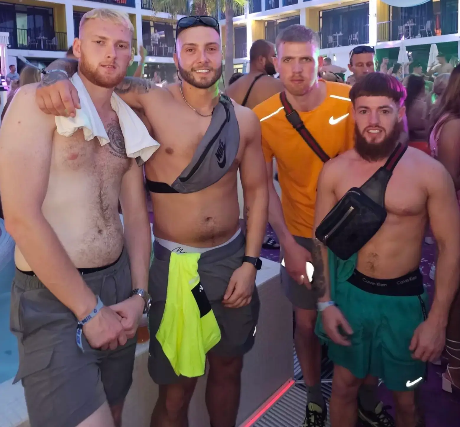 Kyle (right) got roasted online for his look.