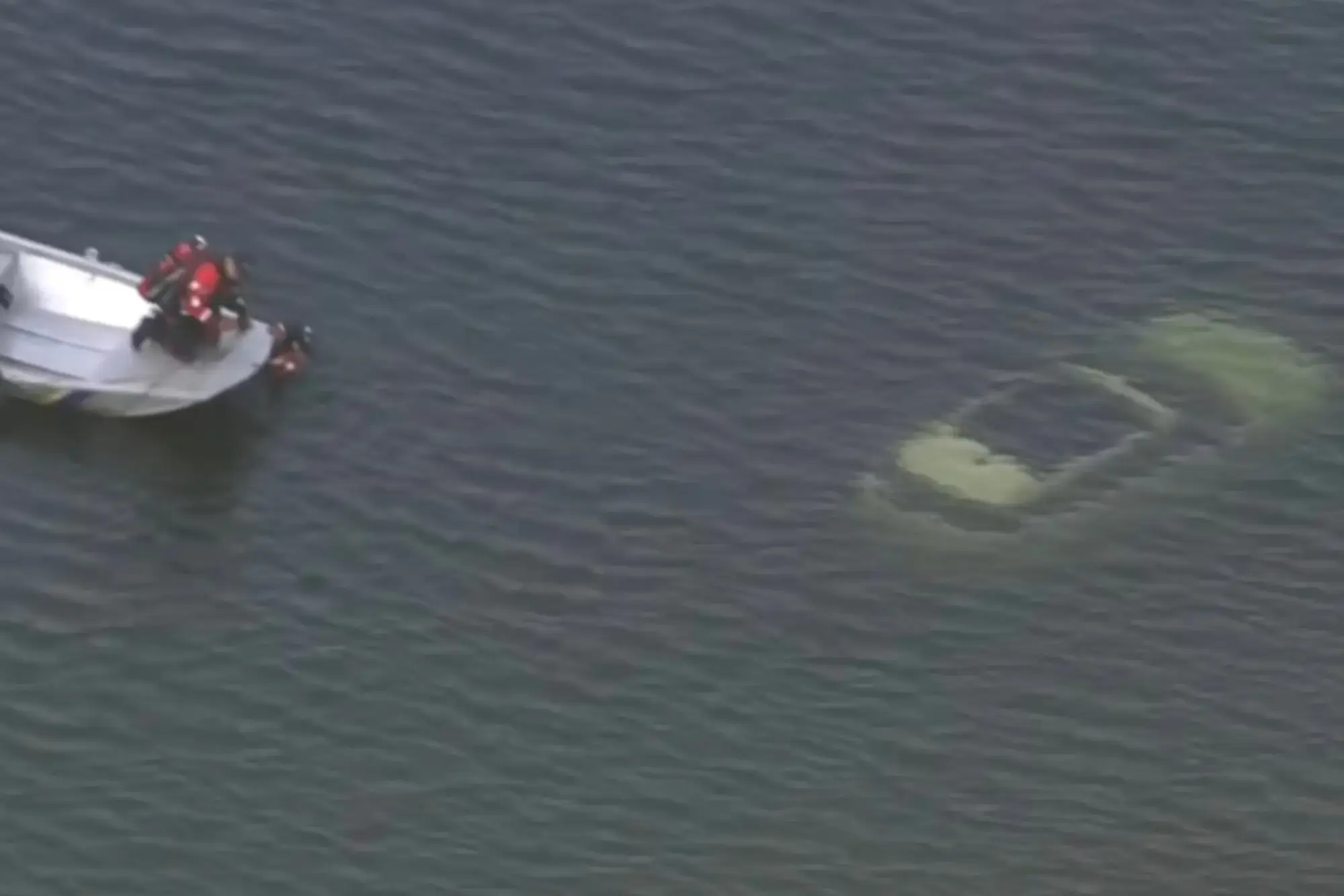 The white Range Rover was submerged in the Schuylkill River (CBS)