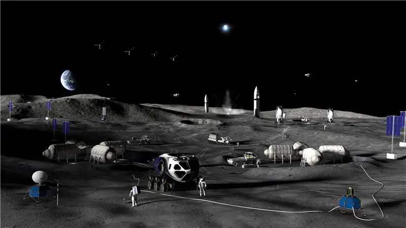 NASA have released a concept of what they think the third phase of their Moon base could look like (NASA)