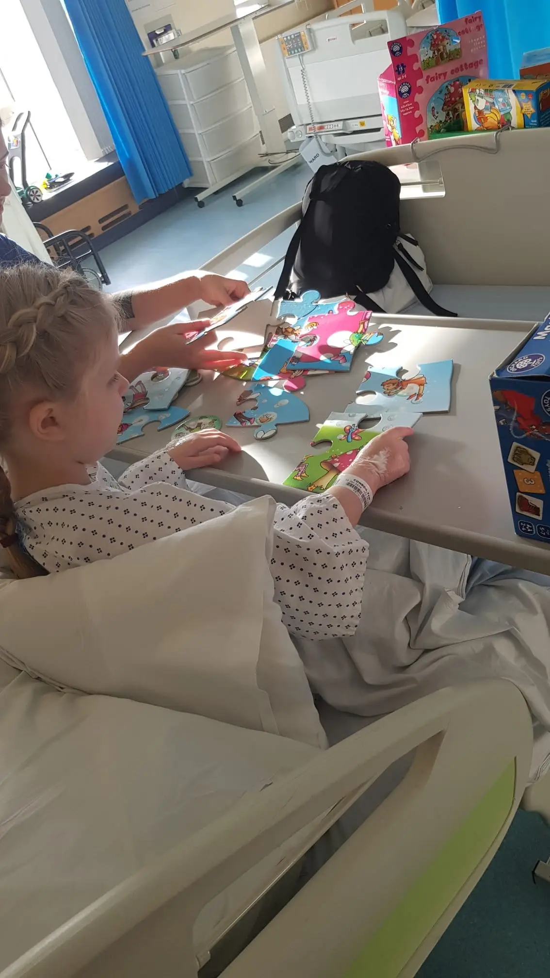 A trip to Great Ormond Street Hospital got Faye the right diagnosis, but sadly she has an untreatable condition (SWNS)
