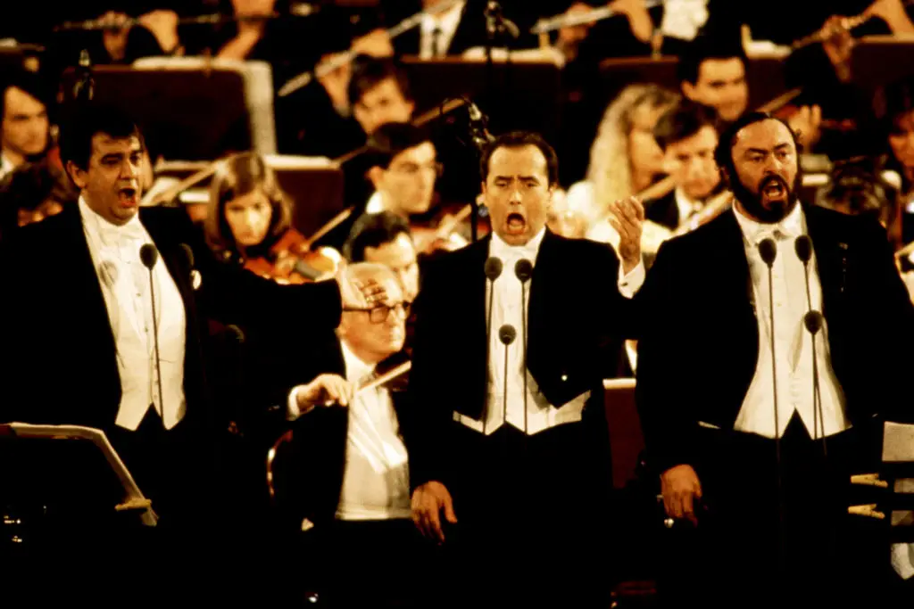 Honourable mention to the Three Tenors in 1990, though this wasn't an official song (Franco Origlia/Getty Images)