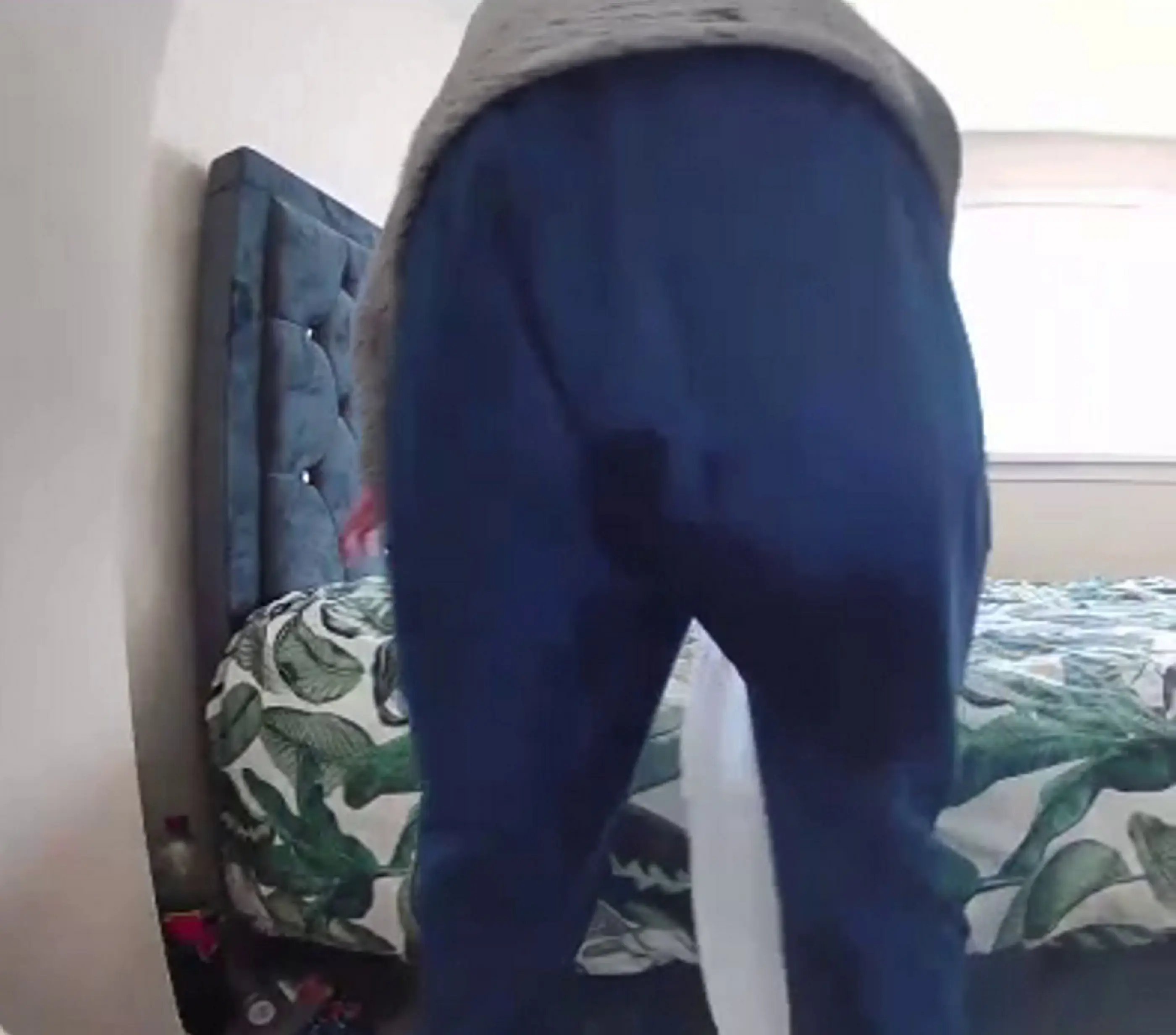 Caitlin watched in horror as a mystery man climbed into her bed.