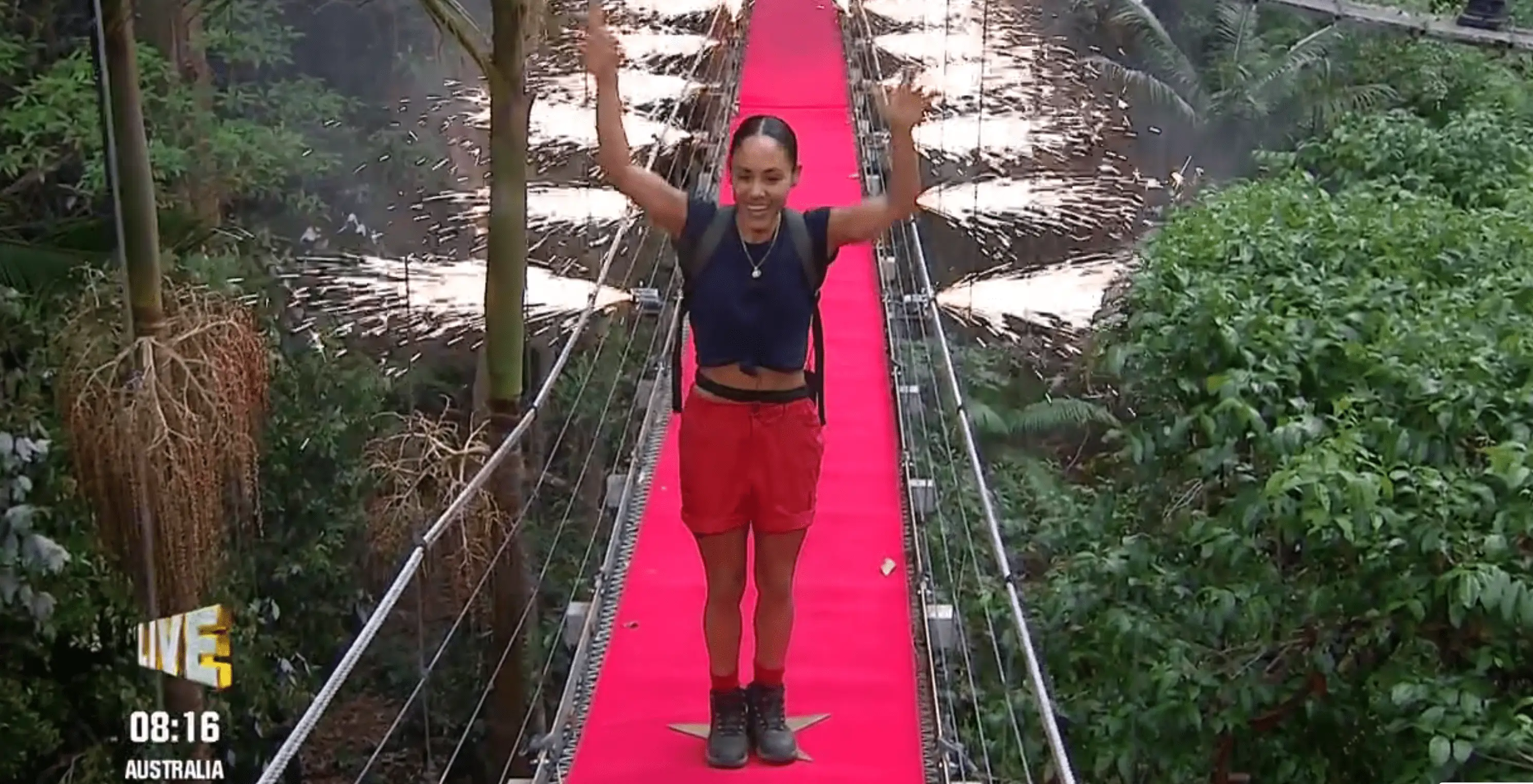 Alex Scott became the first celebrity star evicted from I’m A Celebrity… Get Me Out Of Here! (ITV)
