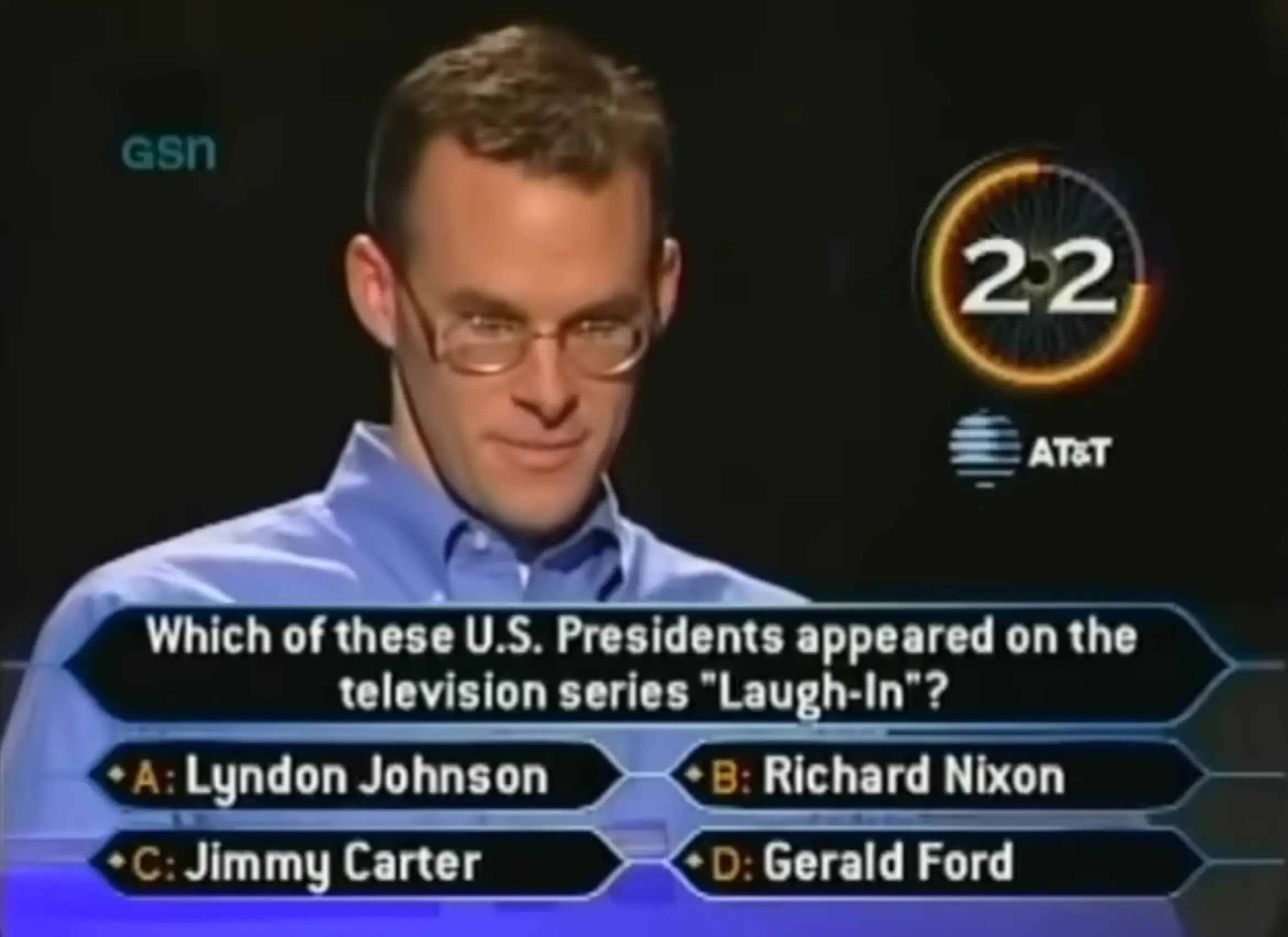 John Carpenter fooled everyone when he used a lifeline. (YouTube/Who Wants to Be a Millionaire)