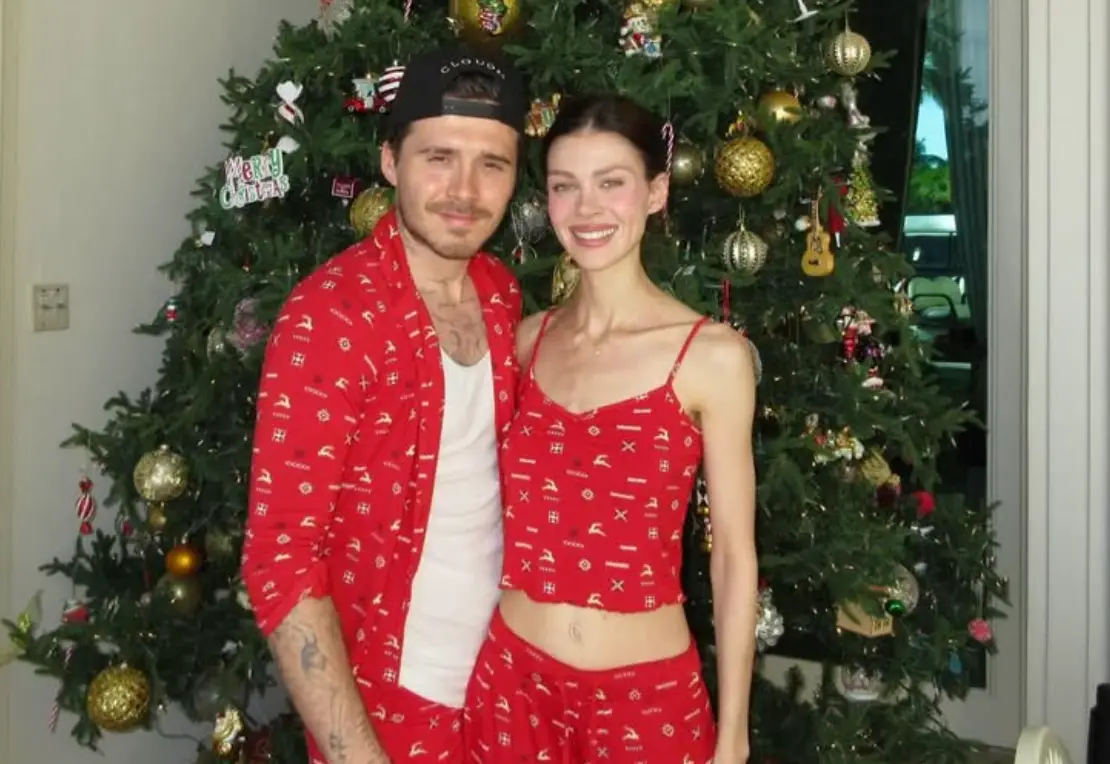 Brooklyn spent Christmas and New Year's with his wife's family (Instagram/nicolaannepeltzbeckham)