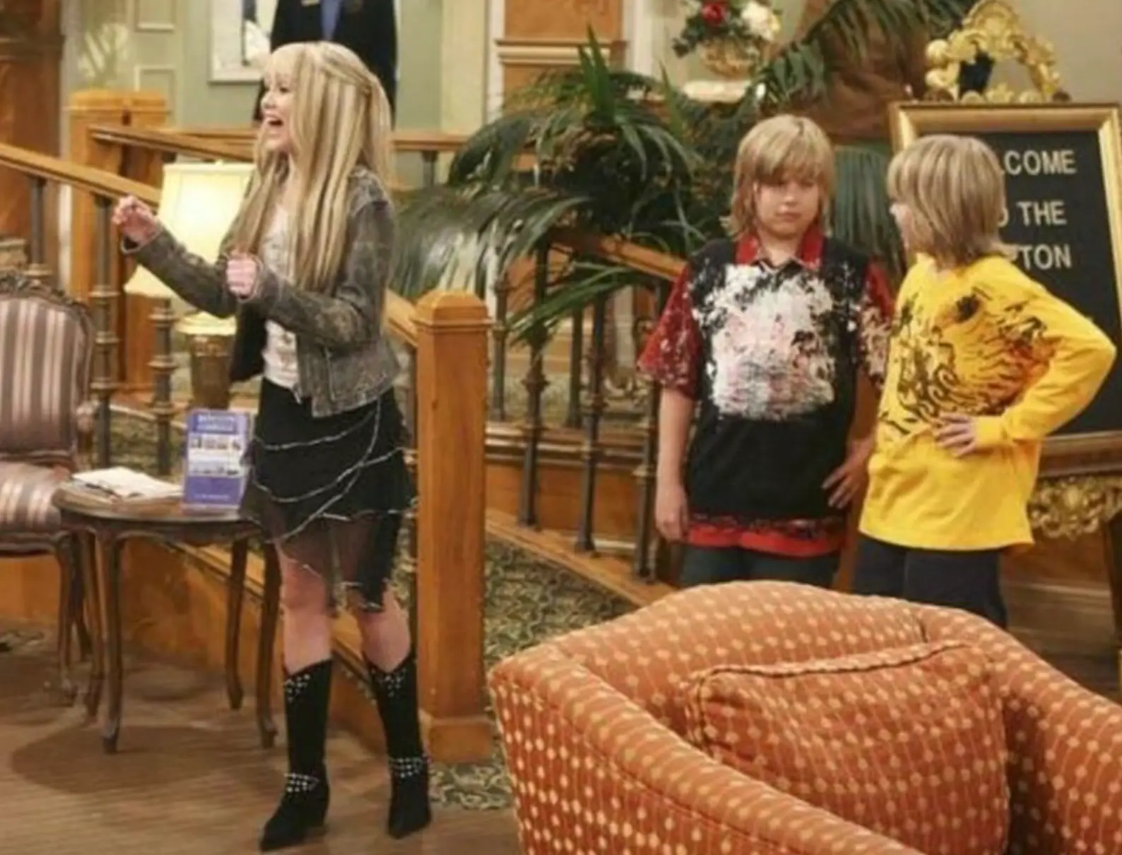 Cyrus and Sprouse shared the screen on a number of occasions on Disney Channel after dating (Disney)