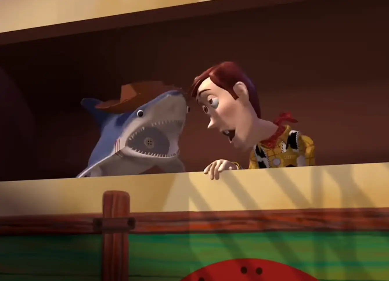 Jack Angel played multiple toys for Andy as well as Sunnyside Daycare toy Chunk (Pixar)