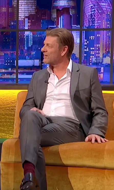 Bean was alongside Liam Gallagher and Michelle Keegan on The Jonathan Ross Show in 2019 (TikTok/@jrossshow/ITV)