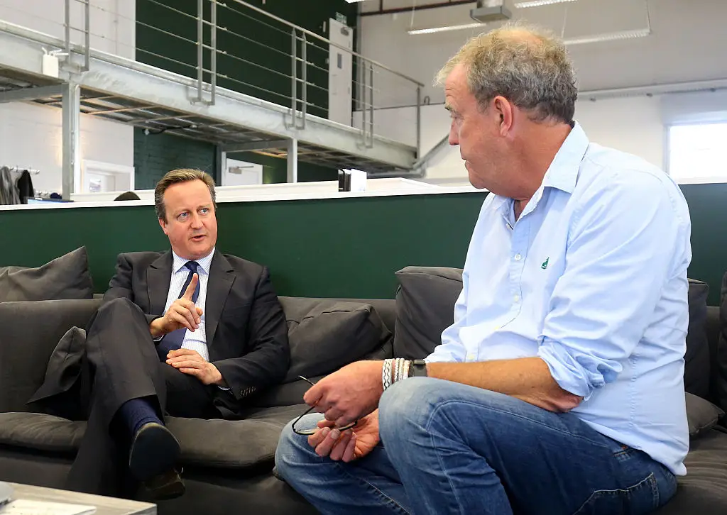 David Cameron and Jeremy Clarkson (GARETH FULLER/AFP via Getty Images)