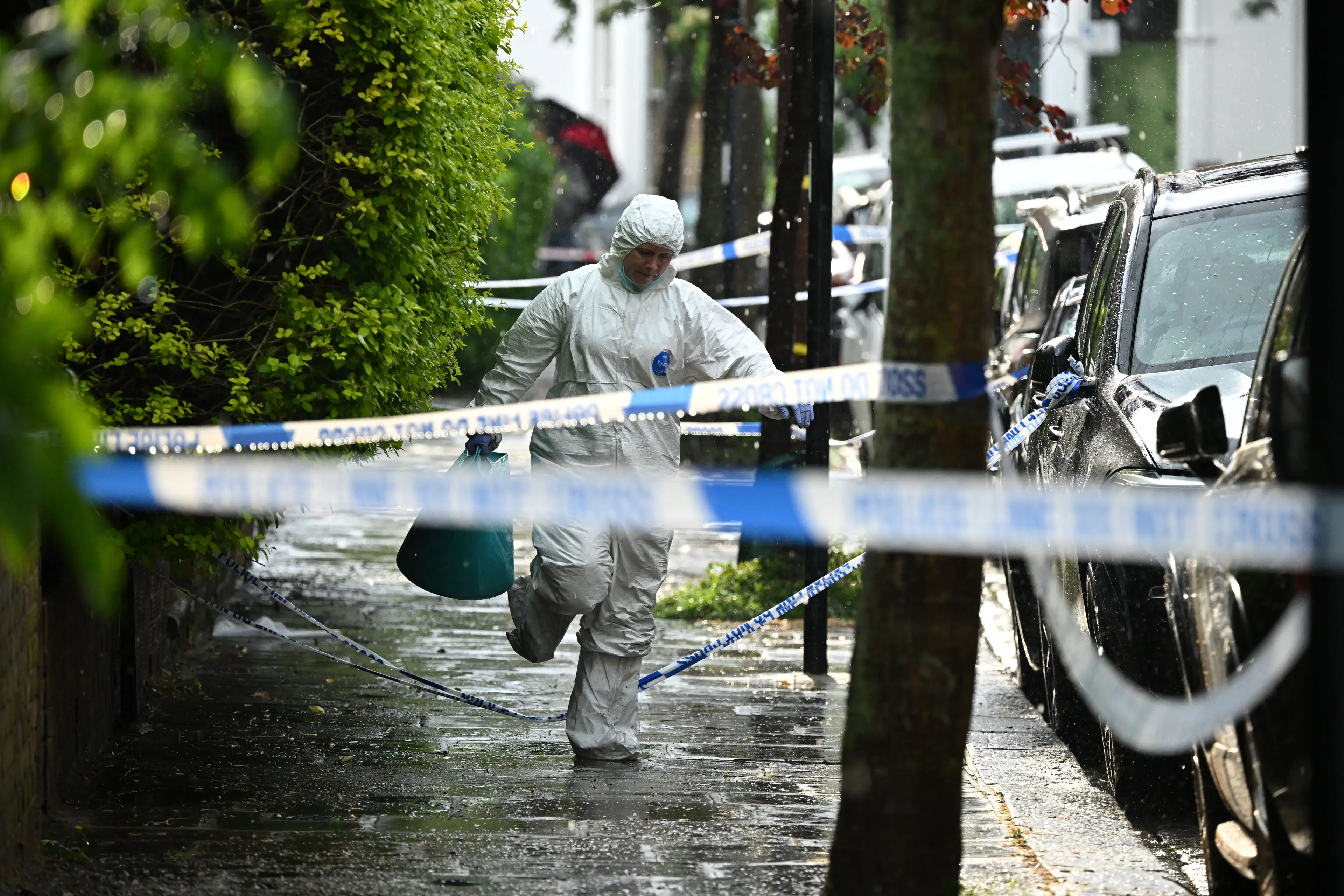 Police have arrested a 21-year-old man after fires at London properties linked to the prime minister (Leon Neal/Getty Images)