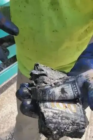 A lot of cash there. Sadly it wasn't useable. (NY1)