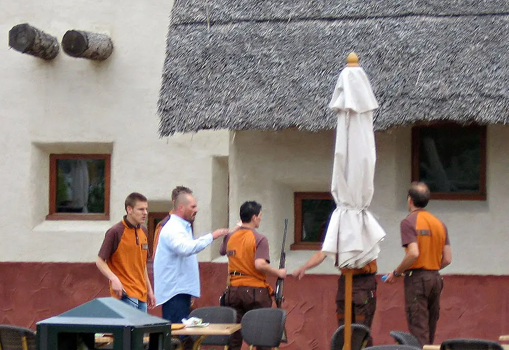 Four people were injured in the attack. (Rob Doolaard/AFP via Getty Images)