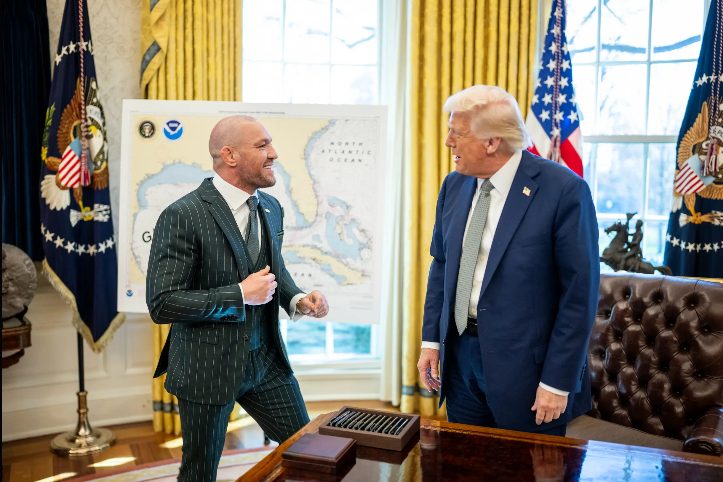 McGregor seems to think his relationship with Trump will do him some political favours (X/White House)