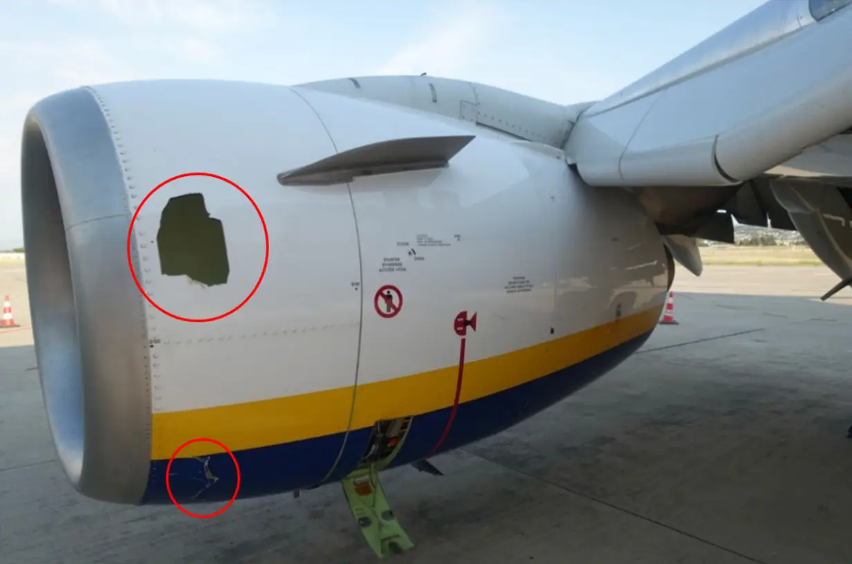 Evidence of punctures (NTSB)