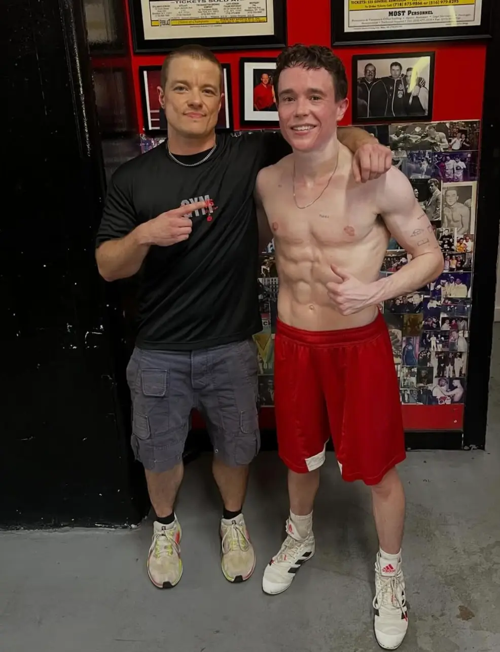 Fans were left wowed by Page's impressive physique (Instagram/@elliotpage)