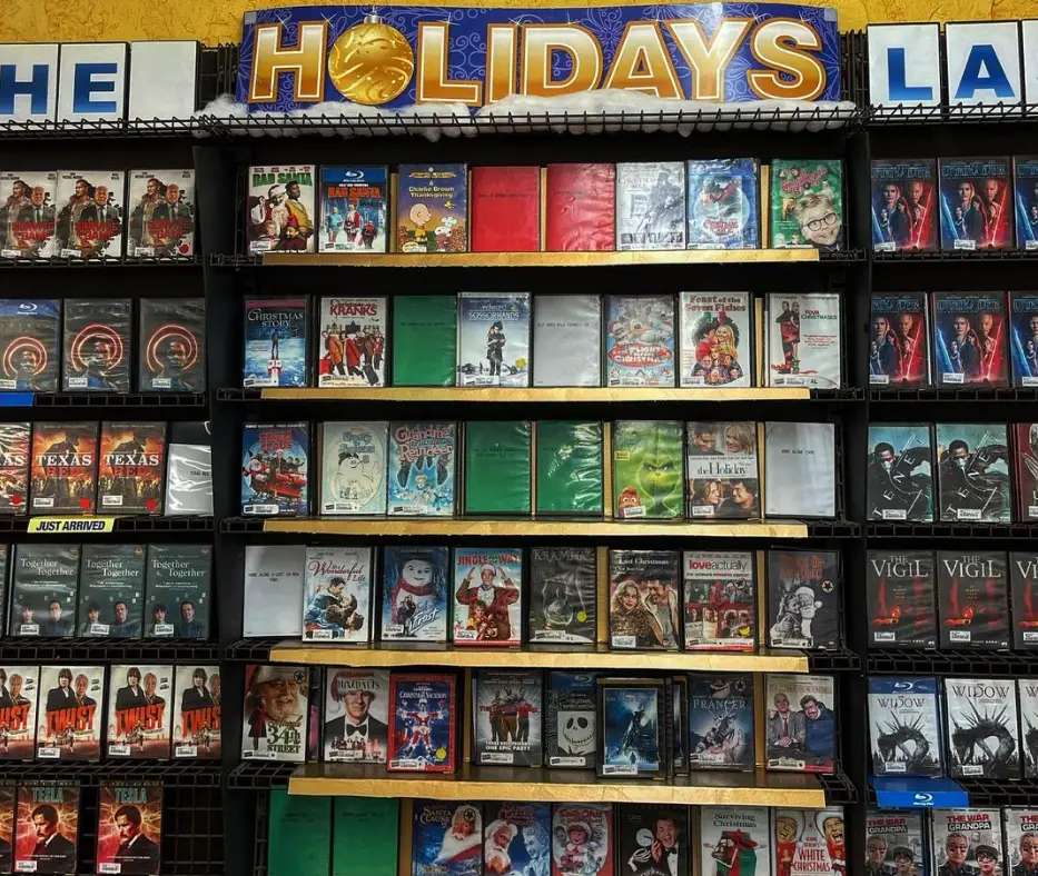 Not to ride the high horse or anything but there's a certain value to physical media. (Instagram/@blockbusterbend)