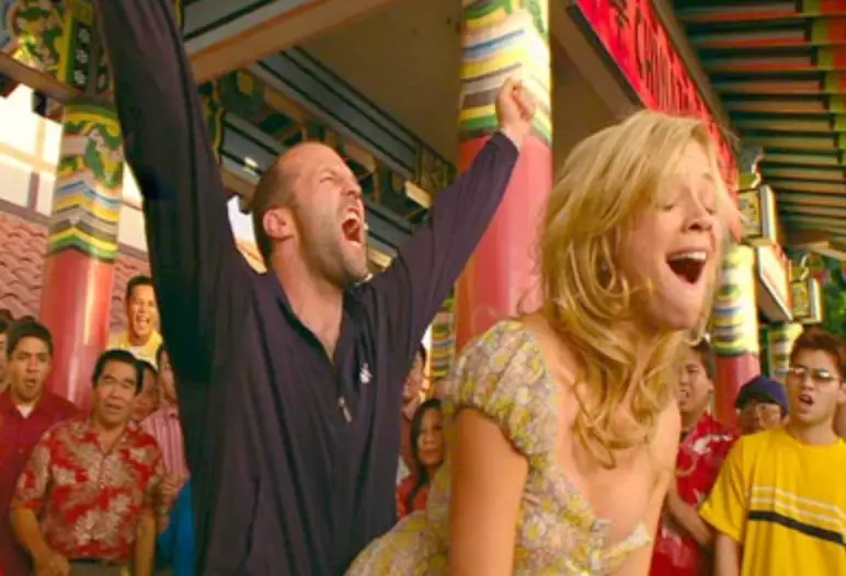 Grady was the body double for the outdoor scene with Statham. (Lionsgate)