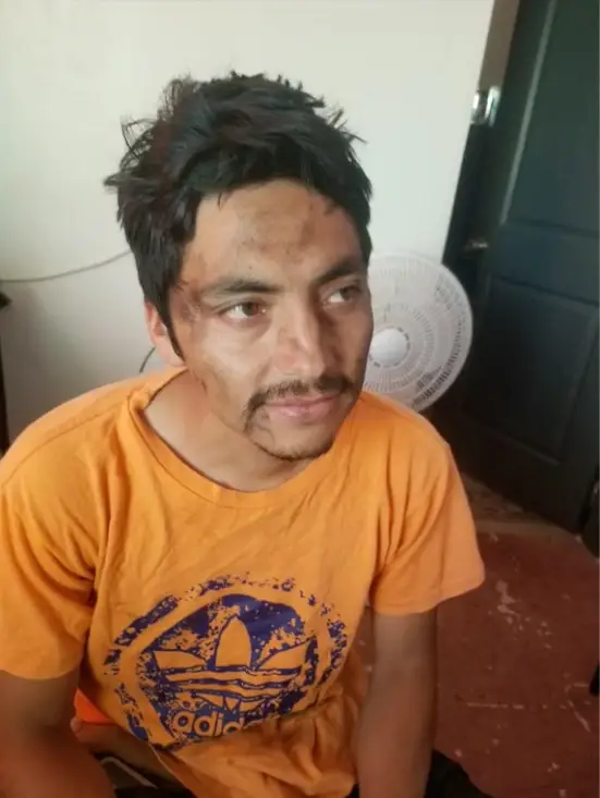 Juan was sleeping on the streets.