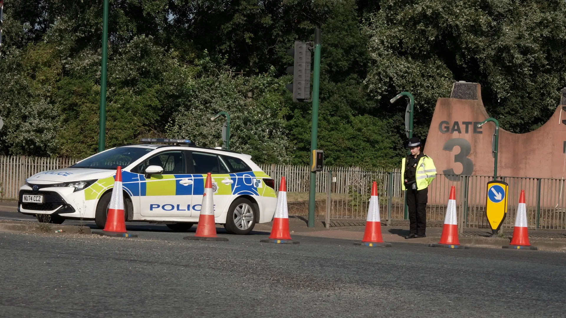 Police at the scene (Richard McCarthy/PA Wire)