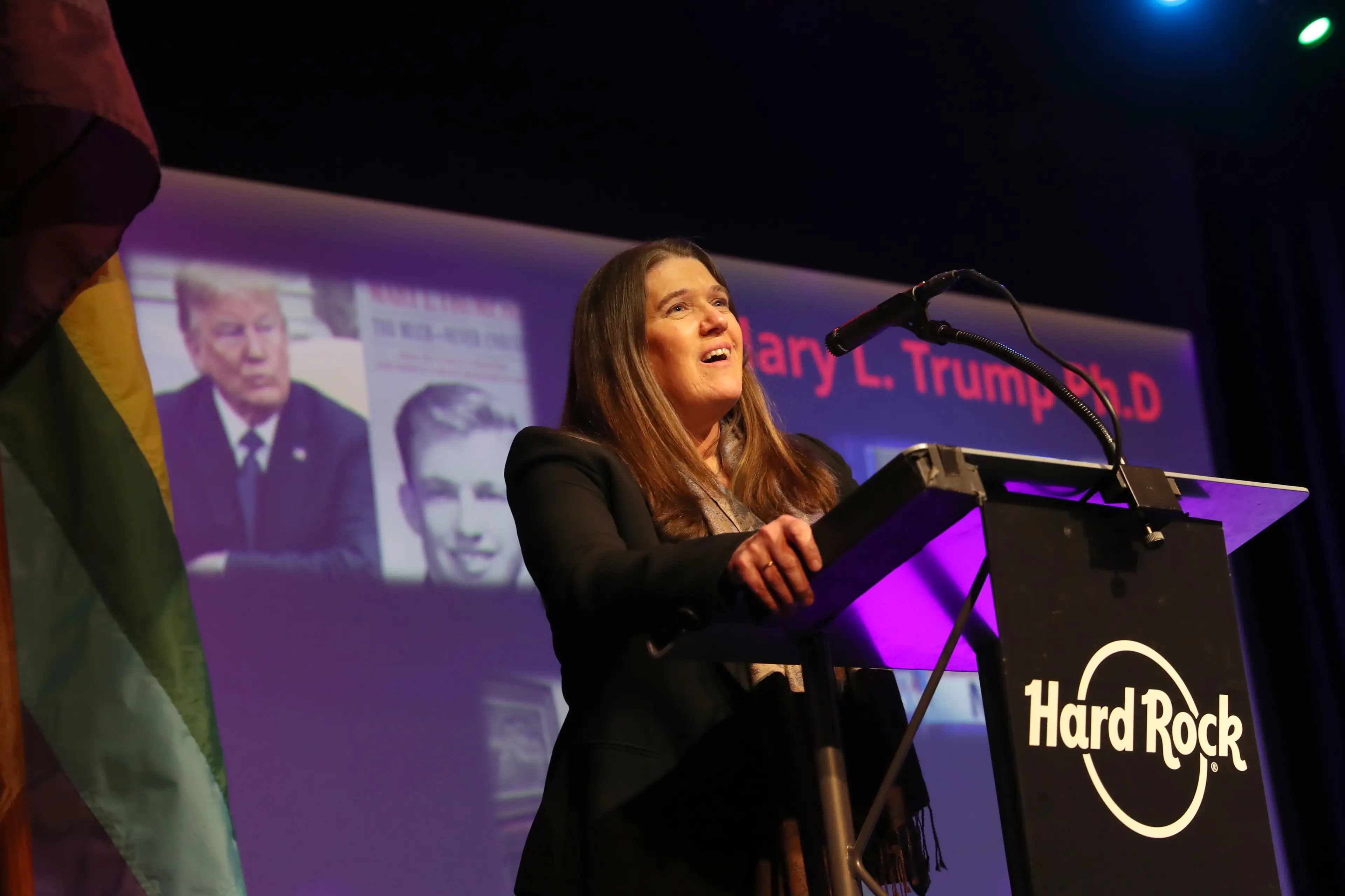 The 60-year-old, pictured in 2023, claimed that 'cruelty is a theme' in the Trump family (Johnny Nunez/WireImage)