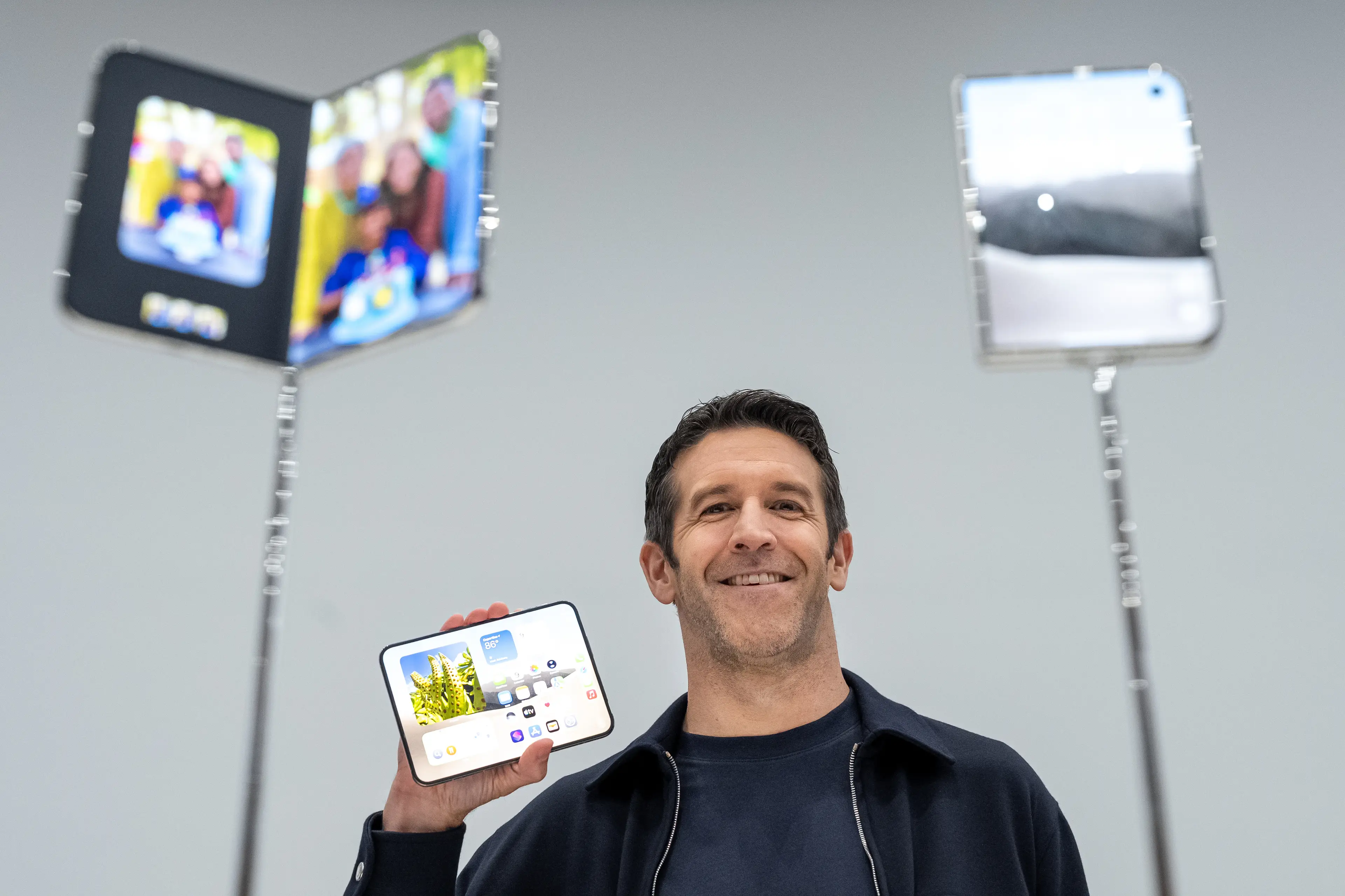 Apple's CEO John Ternus unveiled the latest gadgets on Wednesday (David Paul Morris/Bloomberg via Getty Images)