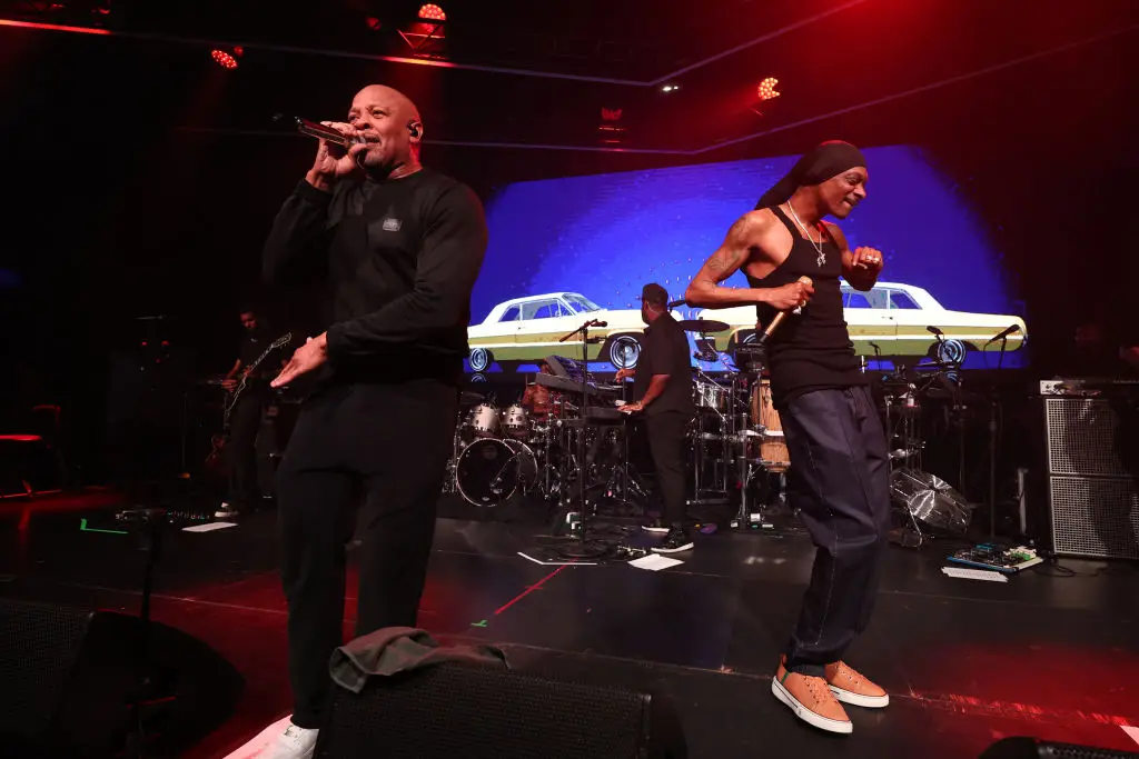 Snoop Dogg and Dr Dre were performing in London (Kevin Mazur/Getty Images for Flipper's)