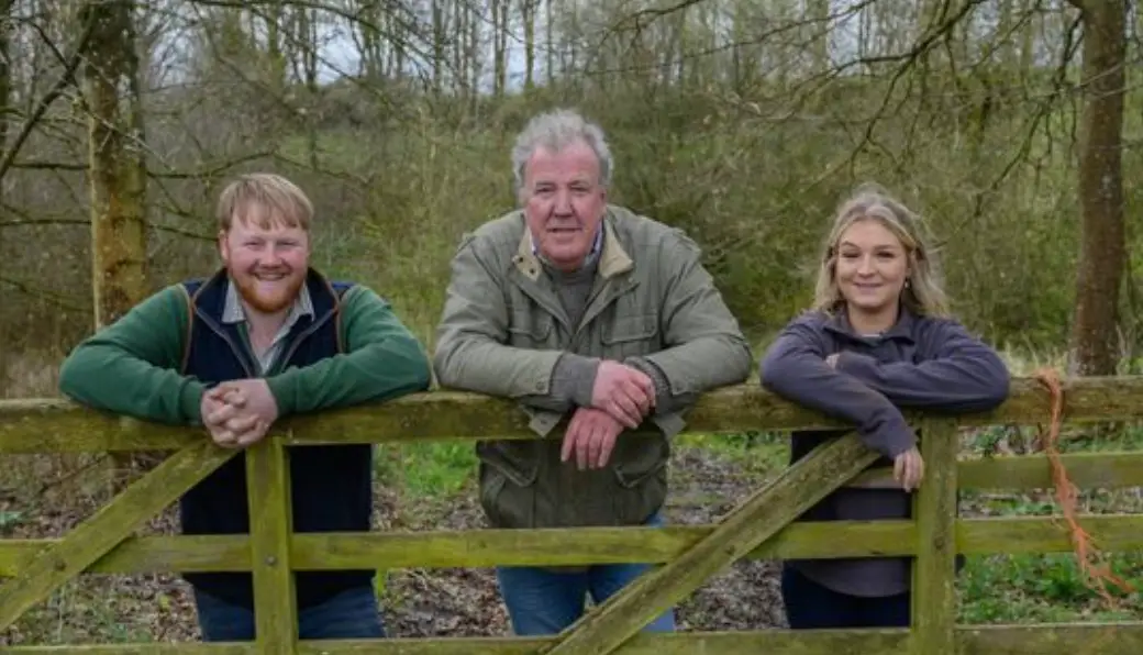 Harriet Cowan stepped in for Kaleb Cooper when he took a break from filming Clarkson's Farm (Amazon Prime)