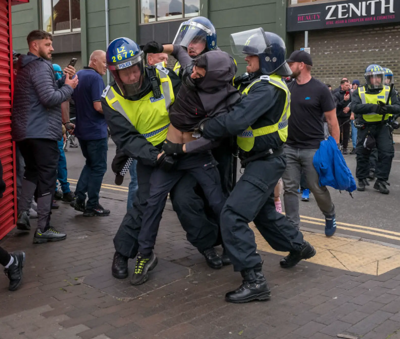 The UK has seen horrific scenes in the last week, with racially aggravated riots taking place across the country. (Ian Forsyth/Getty Images)