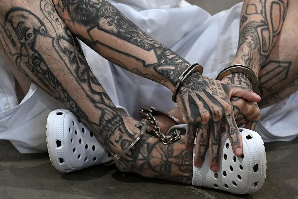 Inmates spend most of their days in their cells or in chains (MARVIN RECINOS/AFP via Getty Images)