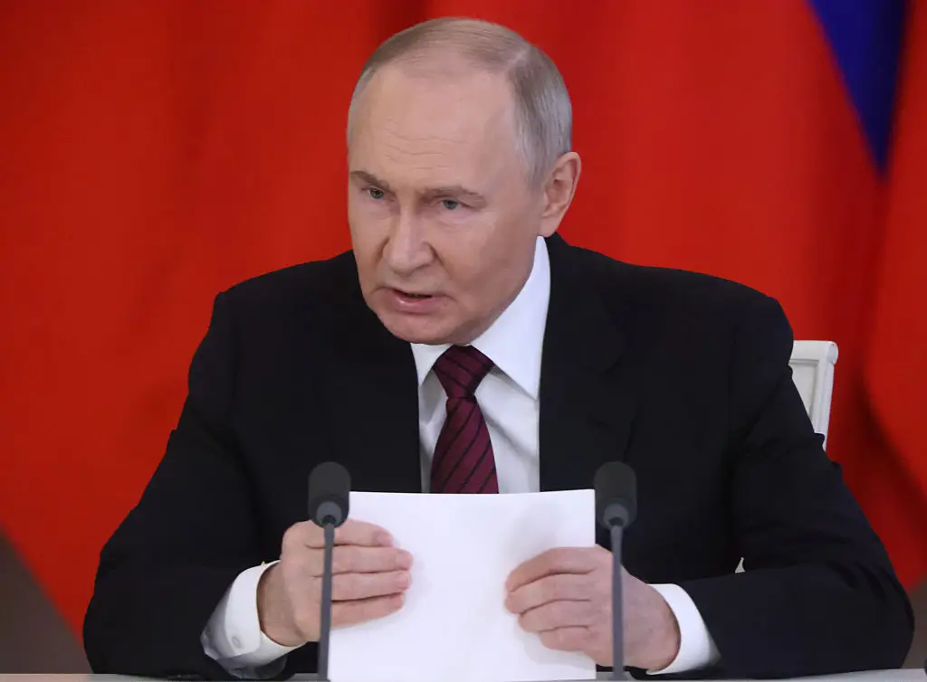 The comment showed a rare bit of emotion from the Russian leader (Contributor/Getty Images)