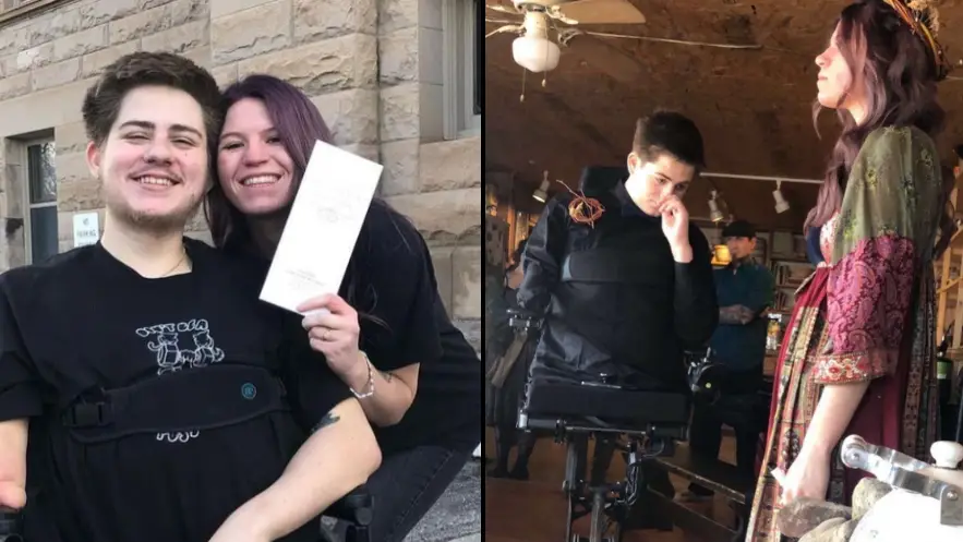 Wife of man cut in half by forklift makes vow on two-year wedding anniversary