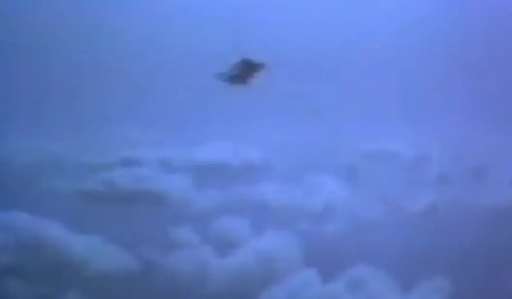 Ivan McGuire jumped out of the plane to film another skydive, only to realise he wasn't wearing a parachute (X/@Morbidful)