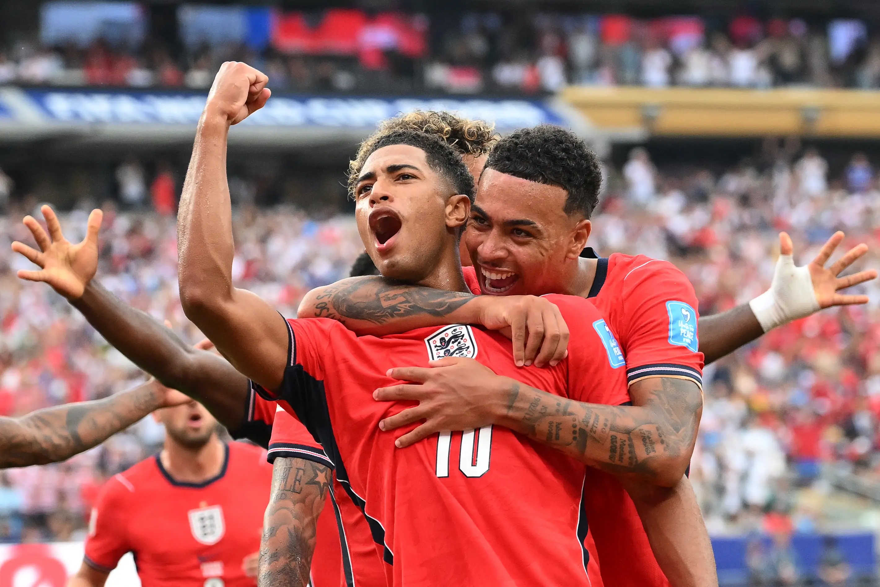 England take on DR Congo later today (ANGELA WEISS / AFP via Getty Images)