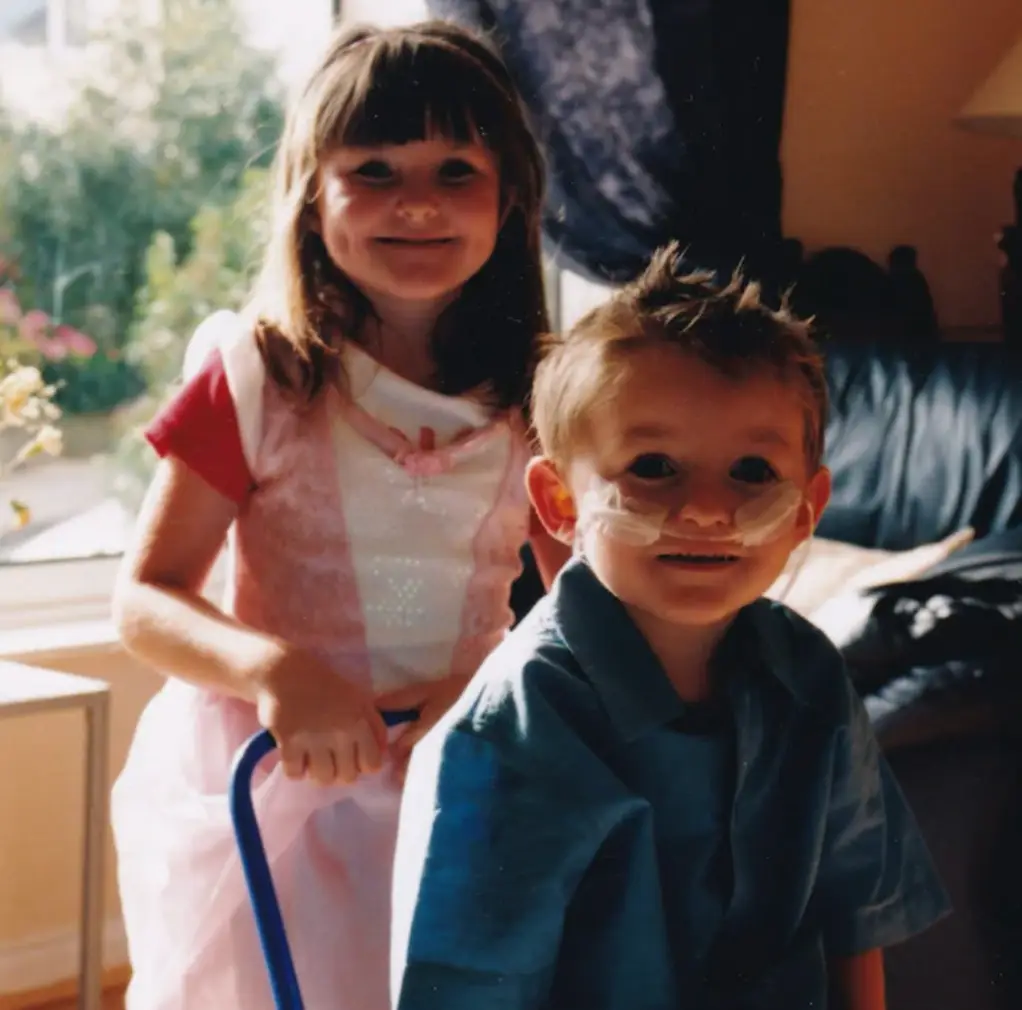 Laura with brother Matthew (Channel 4)