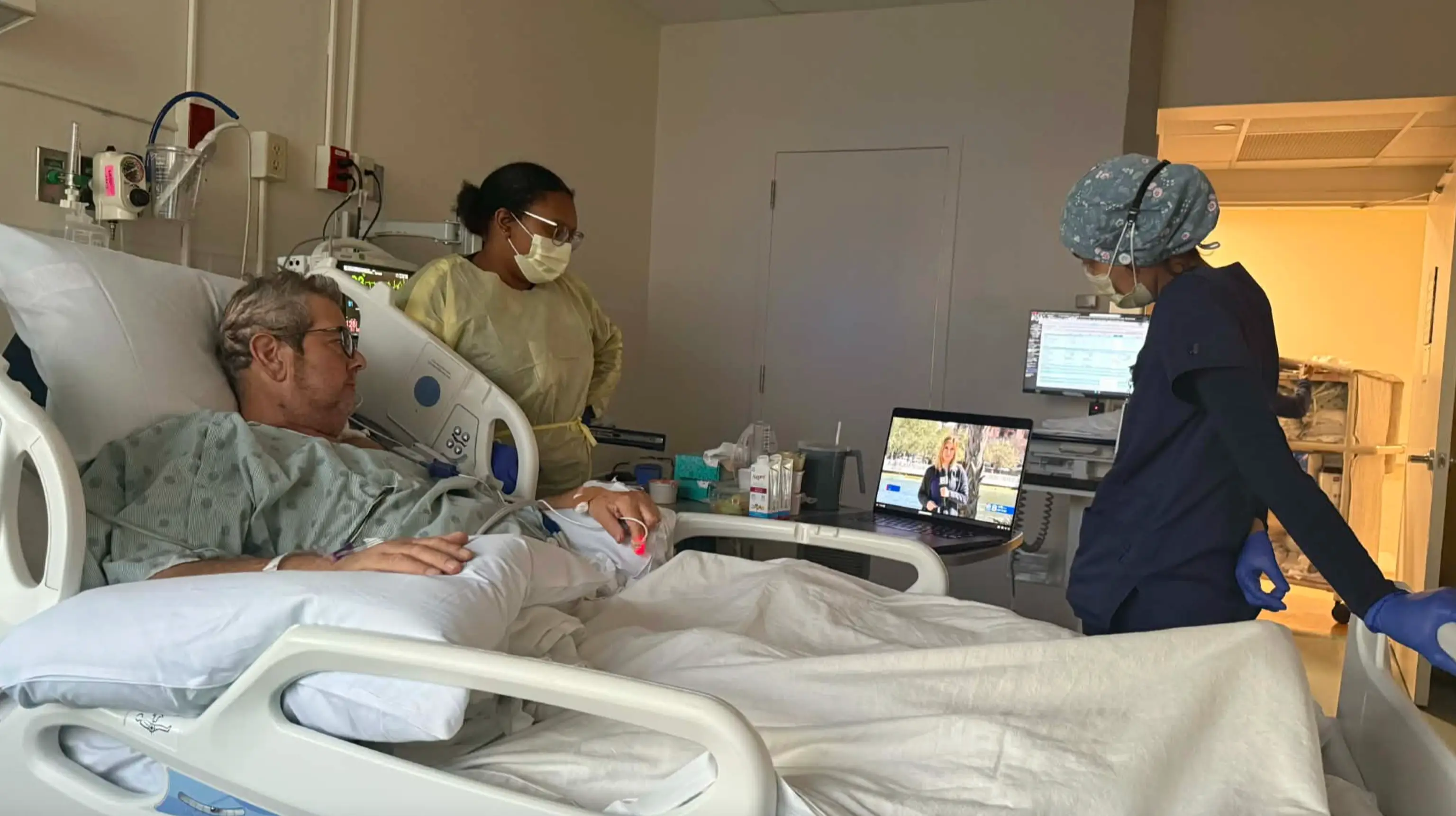 Brian Roush was rushed to hospital where it was found he had gone into sepsis (GoFundMe)