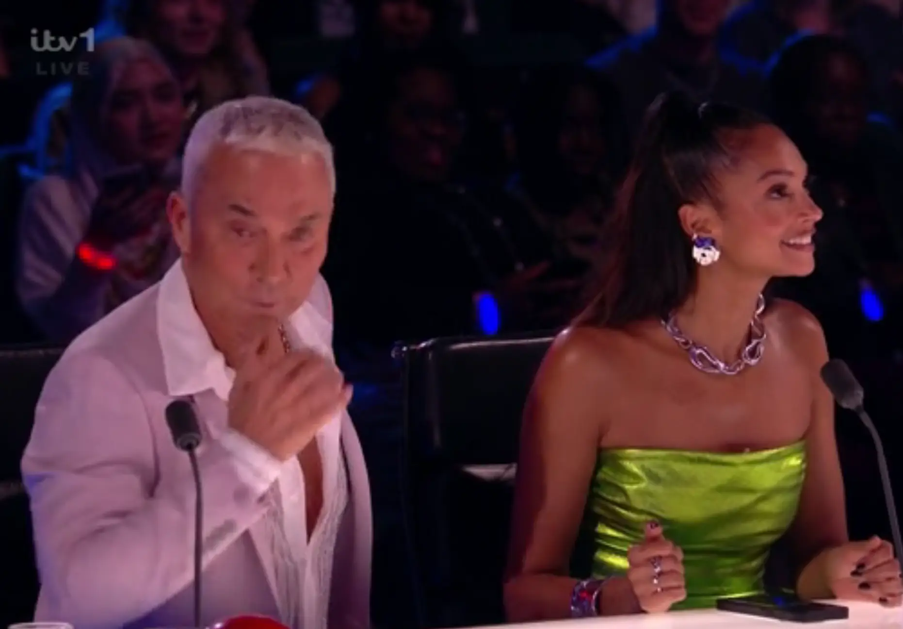 Alesha awkwardly accepted the magician's compliment. (ITV)