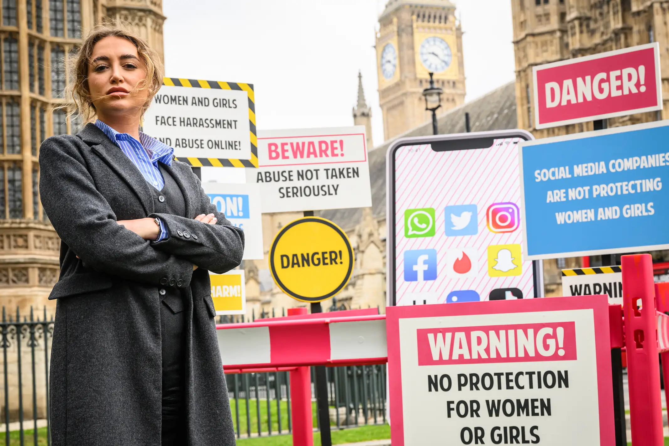 Georgia Harrison has become a campaigner for better online protections for women (Leon Neal/Getty Images)