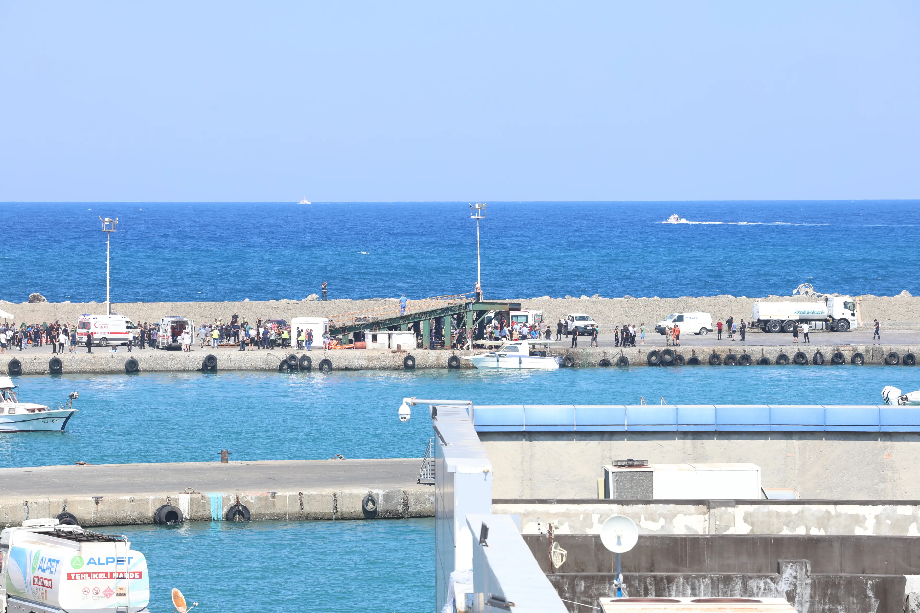 The ferry’s captain and seven crew members have been arrested (Ali Ruhluel/Anadolu via Getty Images)